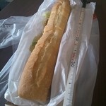 ロッテリア 千葉中央ミーオ店 - ガッツリブサンド　３８ｃｍ