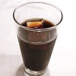 Sammitakamatsu - 黒毛和牛(讃岐オリーブ牛)のハンンバーグステーキ 1188円 のアイスコーヒー