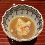 日本料理 別府 廣門 - 伊勢海老味噌がけ伊勢海老のしゃぶしゃぶ 伊勢海老餡掛け