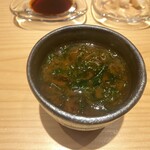 鮨処 池上 - 天草の新物のアオサの赤出汁