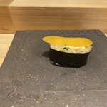 鮨処 池上 - 自家製カラスミ だし巻き卵 セリ