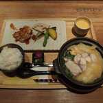 バラダイニング - 茨城沖きよりあんこう小鍋とつくば鶏香味焼き御膳