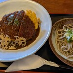 江戸屋 - コンビセットB（ボルガライス＋おろしそば）¥1,200