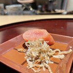 銀座 青天 - 福岡博多屋より明太子とチリメンジャコ