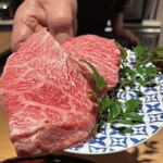 銀座 青天 - 黒毛和牛イチボステーキ