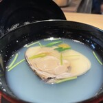 銀座 青天 - 蛤のお吸い物