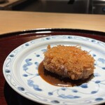 銀座 青天 - メンチカツ