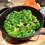 ビストロ ドゥーブルオーンズ - アサリと菜の花、ドライトマトの〆ご飯