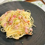 落合ハーブ園 カフェ 伊豆月ヶ瀬店 - 自社栽培オーガニックにんにくと唐辛子使用のペペロンチーノ