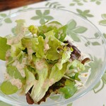 落合ハーブ園 カフェ - サラダ