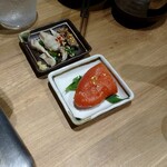 もつ鍋専門店 元祖 もつ鍋 楽天地 - 明太子と酢もつ