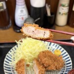 とんかつ 田 - ヒレカツ断面
