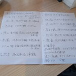 魚と肴 とおるの台所 - 試飲会の献立