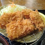 とんかつ専門店 かつ一 - ロースカツ&カキフライ盛合わせ定食