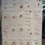 かき氷コレクション・バトン - ひみつ堂　メニュー