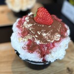 かき氷コレクション・バトン - ひみつ堂　いちごティラミス