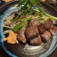 神楽坂 てっぱんや - 黒毛和牛サイコロステーキ