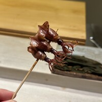 鮨料理 一高 - ホタルイカの炭火炙り