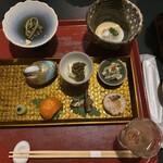四万温泉 豊島屋 - 料理写真:鳥の器は菜の花でした。