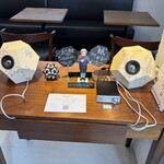 名曲カフェ エグモント - 一般席では、紙のスピーカーを売ってました