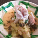 ペッパーミル - 烏賊と海老　小芋と茄子　玉子豆腐の和え物