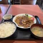 萬来軒 - 豚肉生姜焼き定食('25/03/23)
