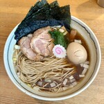 だし・麺 未蕾 - だしそば醤油＋海苔＋味玉