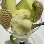 タカノフルーツパーラー - 濃い味メロンシャーベット♪