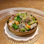 シャテーニュ - 三重県サクラマスと黒毛和牛とお野菜のタルタル