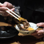 中目黒焼肉 登牛門 - リブロース焼きすき