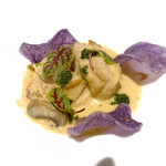 スターゲイト - 三重県産‟伊勢どり”とフレンチセップのブランケット　三重県産ねぎらいネギとマコモダケ添え　エストラゴン香味