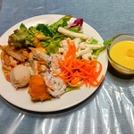 キッチンカフェBONKURA - 全部美味しいサラダバーです〜♥