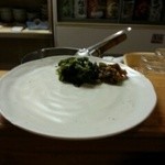 牛タンの笑や - 牛タン定食の青高菜漬と南蛮漬