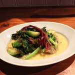 Hachihare - いさきのバターナンプラーソテー　春野菜のグリル添え