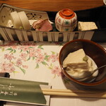 手打蕎麦 ふじや - 前菜四種が到着