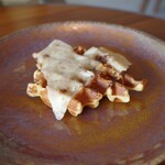 where - ワッフル➕無花果バター