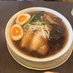 AKIHA麺屋 粋翔 - セットのラーメン。　味玉TP。