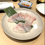 鮨 とぐら - ハタ　ポン酢で〜　byまみこまみこ