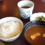 杜若 - 天麩羅御膳の食事