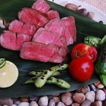 Charcoal-grilled Iwate shorthorn beef fillet ~Straw scent~ 130g