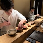 銀座 有涯 - 藤井大将と女将の阿吽の呼吸に見惚れます