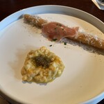 THE SODOH HIGASHIYAMA KYOTO - ホワイトアスパラガス 生ハム添え