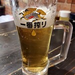 ホルモン焼肉 縁 - 生ビール