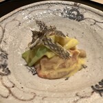 味幸 - 赤貝のぬた和え 鯛の皮