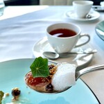 forty three - 桜のわらび餅と白きくらげのジュレ