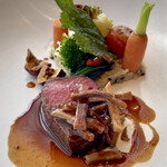 forty three - 春野菜の庭園風、なつめを添えて