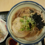 一滴家 - 2013.11.3　大巻叉焼ラーメン　セット餃子