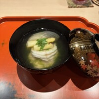 祇園 にしかわ - アイナメ　白アスパラ　新玉ねぎ