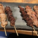 やきとり ひなもも - 料理写真:はつ、はつもと、せせり、など！