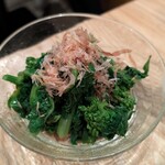 五月四日 - 菜の花のお浸し　¥780